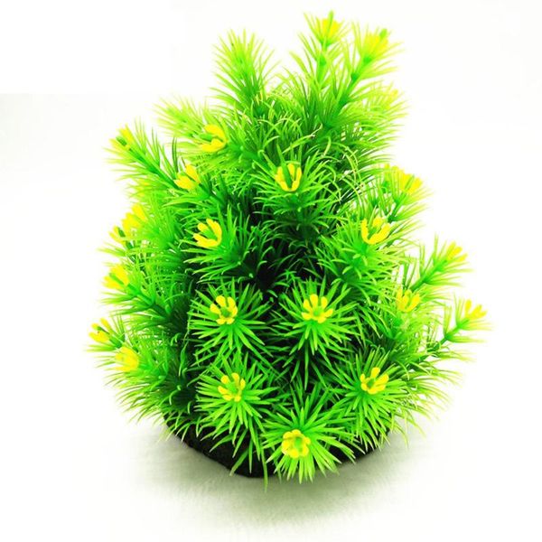 

decorative flowers & wreaths aquarium fish tank simulation aquatic plants plastic grass reptile box landscaping mountain christmas