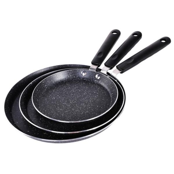 

pans non stick aluminum material wok with stay handle pfoa for kichen