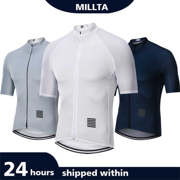 MILLTAG 2021 Pro Team Sommer Männer Radfahren Jersey Kleidung Fahrrad Downhill Atmungsaktiv Schnell Trocknend Reflektierende Shirt Kurzarm H1020