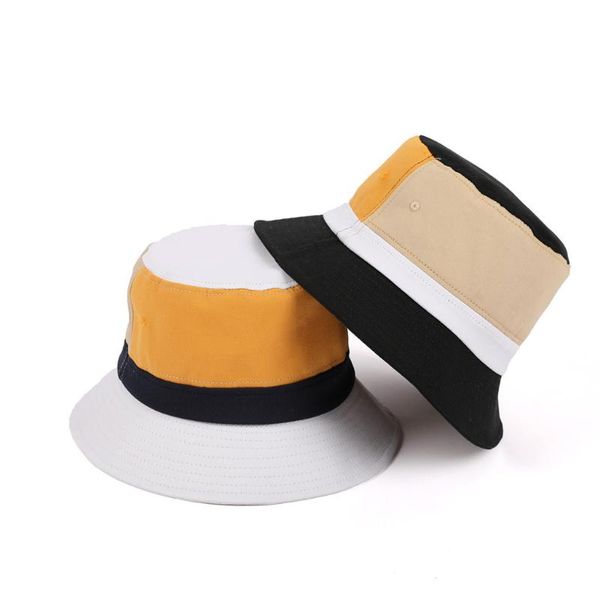 

cloches woman bucket cap sun hat men beach casual checked festival fishing outdoor summer patchwork t425, Blue;gray