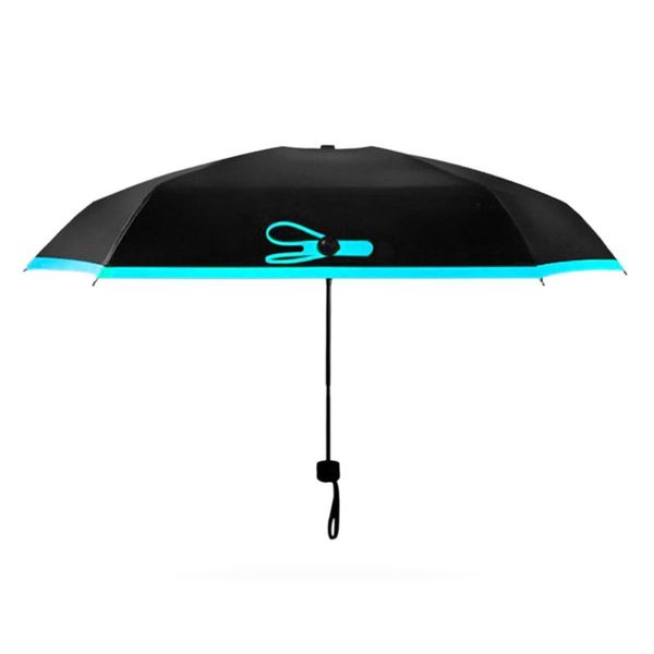 

umbrellas folding umbrella rain anti-uv waterproof 5 fold mini portable windproof fashion for travel women girls traveling gear-30