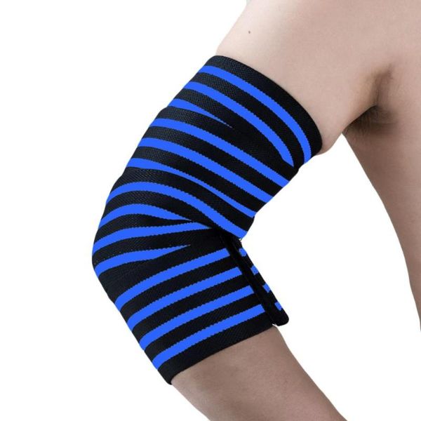 

elbow & knee pads 1 pcs weightlifting wraps elastic straps brace support protector for adjustable bandage gym fitness workout bodybuilding, Black;gray