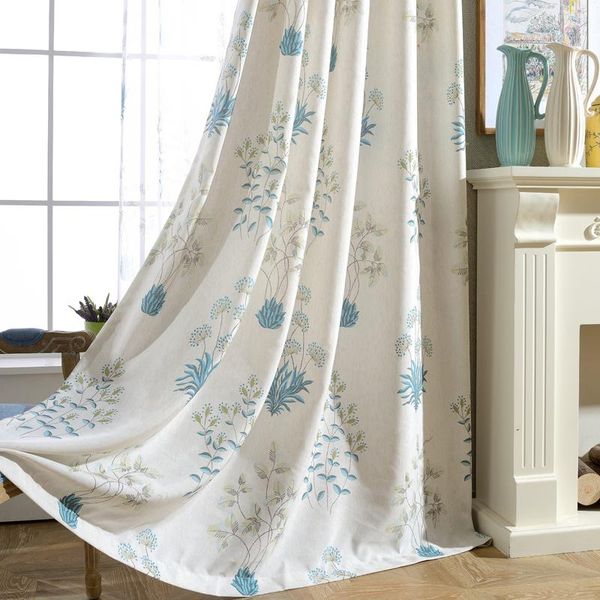 

curtain & drapes modern ivory white living room curtains with printing, natural linen garden interior design ( #lrmshk1801)