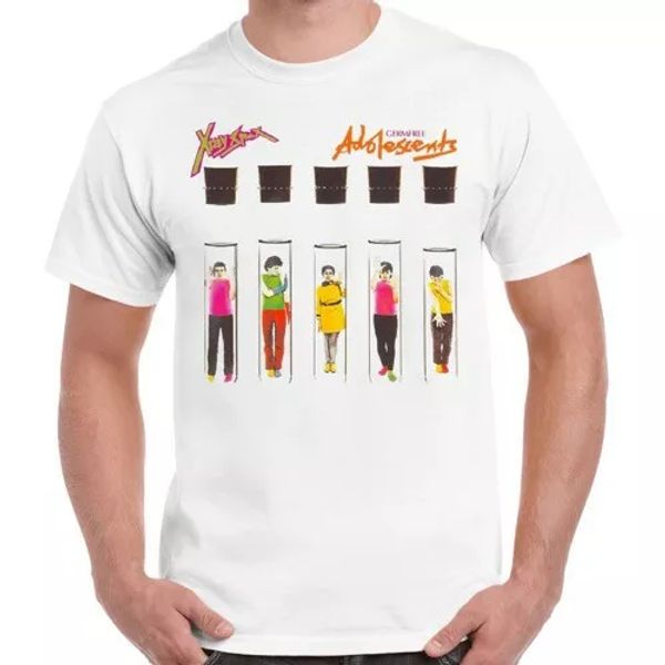 

x ray spex germadolescents 70s punk rock retro t shirt 626, White;black