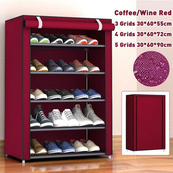 

clothing & wardrobe storage multi-layers non woven fabric shoe rack hallway cabinet organizer holder assemble shoes shelf diy home furniture