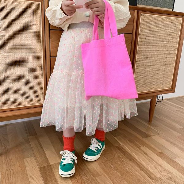

kids princess skirts for girls spring autumn colorful dot mesh skirt baby girl cute beautiful clothes 2-7 years