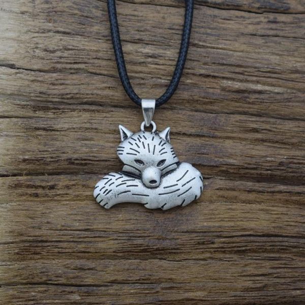 

pendant necklaces 12pcs viking wolf necklace vintage animal amulet charm jewelry men&women gifts, Silver
