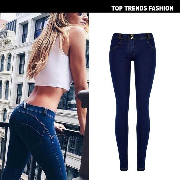 

women's jeans for women stretch black woman 2021 pants skinny with low waist denim blue ladies push up