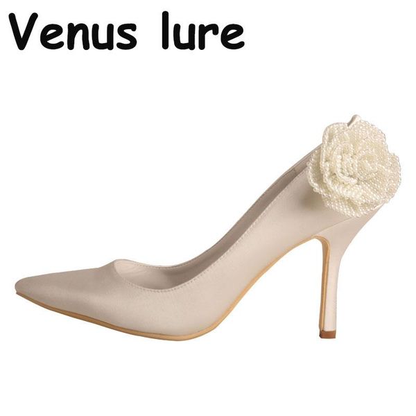 

dress shoes customized women thin high heels pump 9.5cm ivory wedding bridal pointed toe, Black