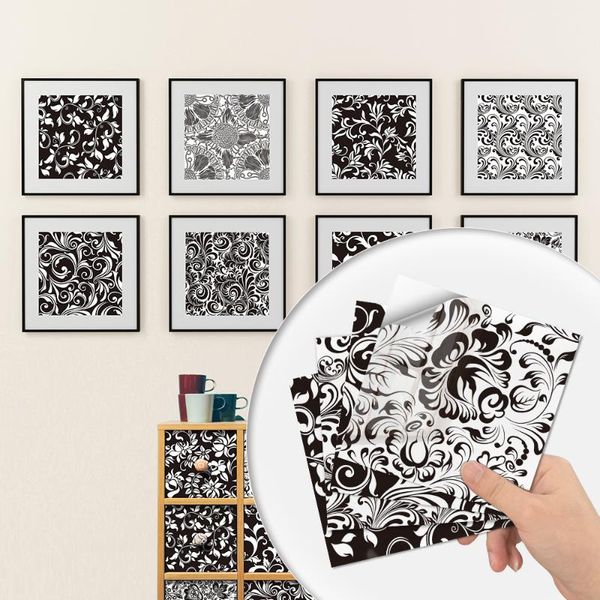 

wall stickers 10pcs bathroom toilet waterproof mirror tile tv background decoration hard tiles self-adhesive thickening
