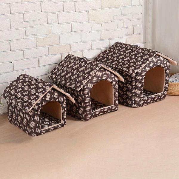 

cat beds & furniture semi-enclosed pet house dog for winter outdoor shelter keep warm suppport dropship