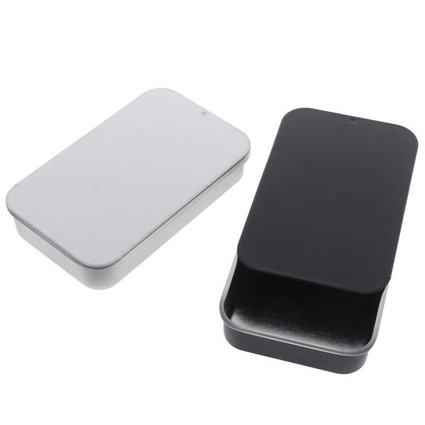 

8*5*1.5cm cosmetic organizer mini iron box cover storage wedding jewelry cases portable tin boxes container bottles & jars
