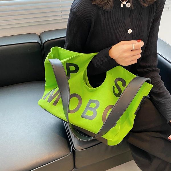 

evening bags shoulder for women 2021 large capacity canvas handbags fashion messenger bag bolsas feminina