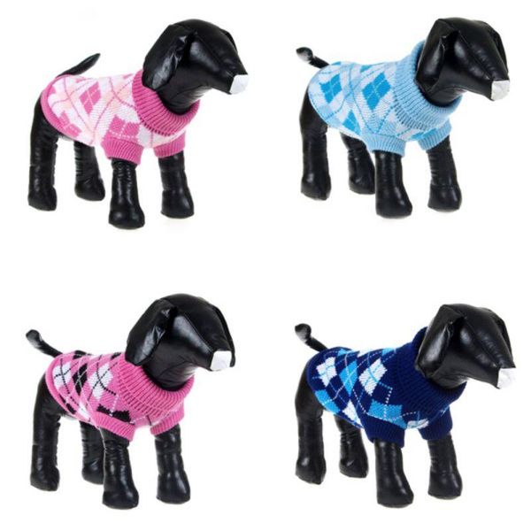 

dog apparel 1pc winter sweater small clothes puppy for pet knitting crochet cloth christmas decoration