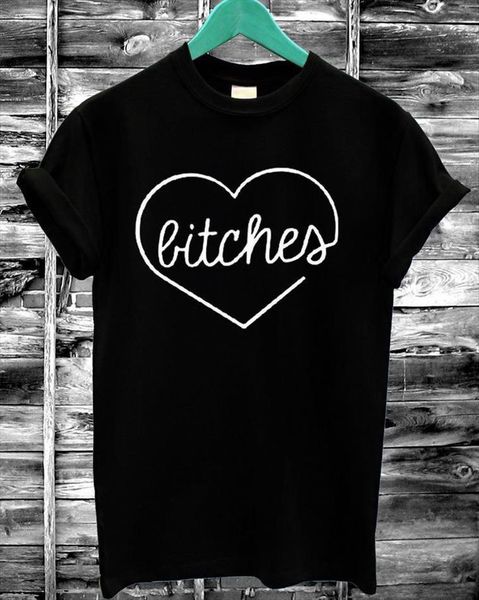 

arrival biches letter print women t shirt cotton casual funny black white tee zt203 85