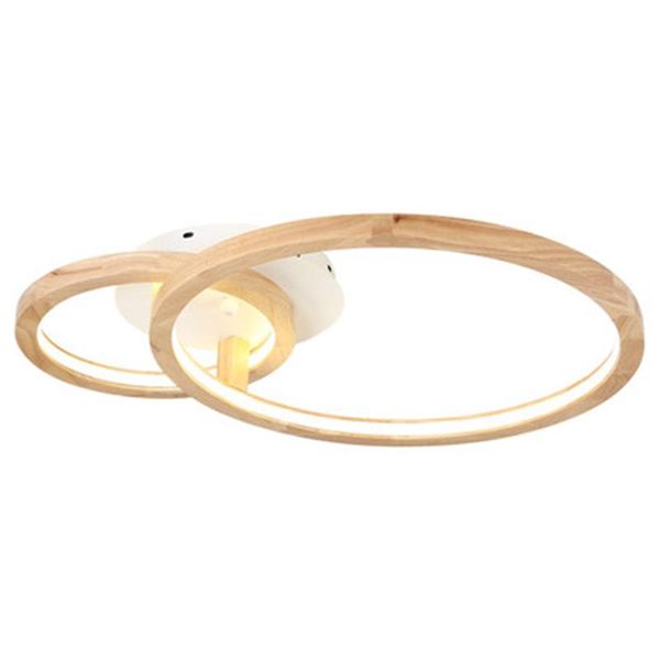 

ceiling lights nordic wooden led light modern living room bedroom lamp creative personality round