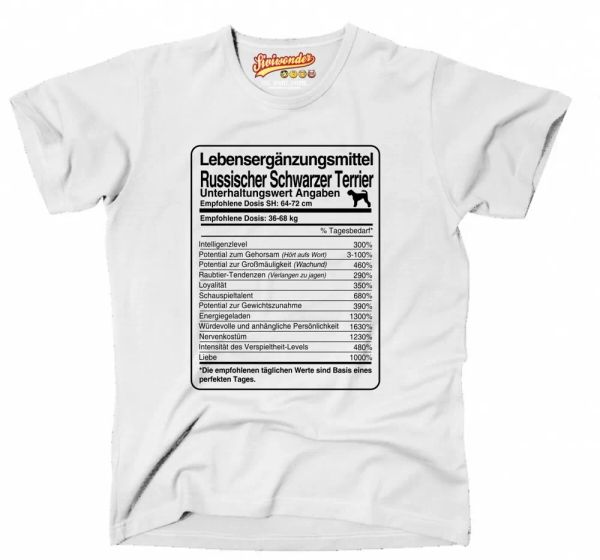 

T-Shirt Unisex dose Russian Black Terrier Life Supplements Men, Mainly pictures