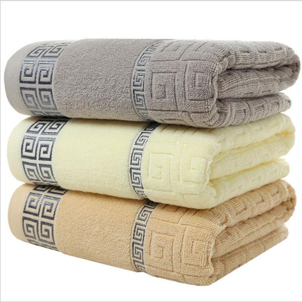 

towel 70x140cm pure cotton bath embroidered towels beach for adults quick-dry soft face absorbent