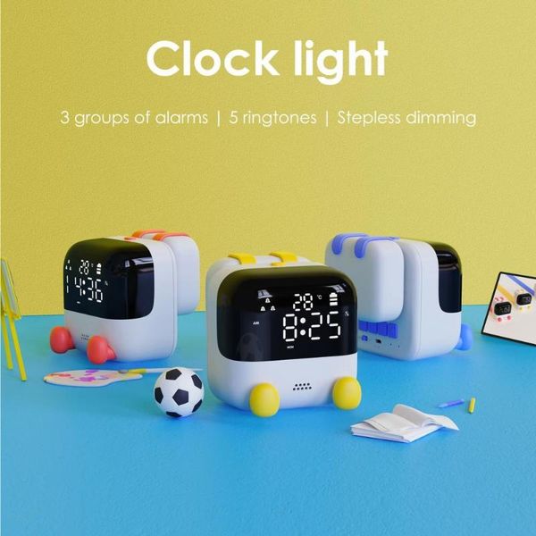 

other clocks & accessories night light portable led intelligent voice control electronic desk clock for bedroom