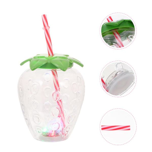 

mugs 1 set 3pcs luminous beverage cups creative pineapple with light for bar