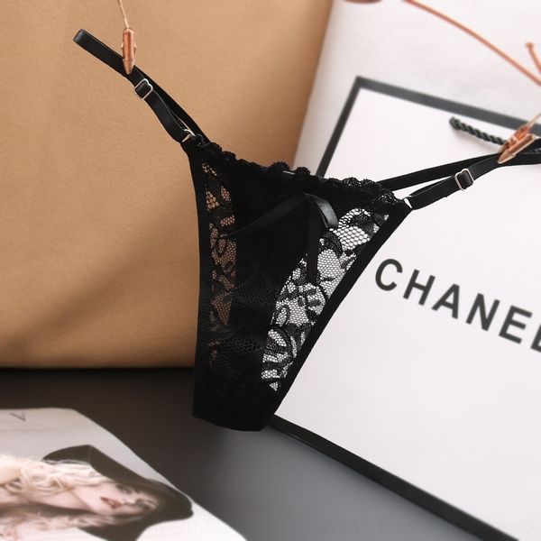 

dngl women's thonglow waistlacetransparent girl's underwearadjustable thin beltfashionable underwear lacelace lacewomen's t-p, Red;black