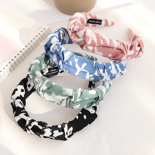 

tie dye fabric pleated hair band for women going out washing face fashion accessories 20211