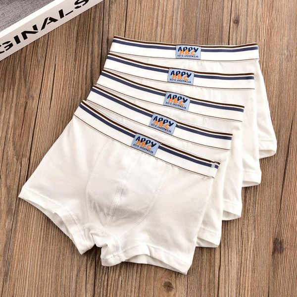 

5pcs/lot kids boxers boy solid white color teen panties toddler baby shorts teenage school boys underwear children clothes 3-14t, Camo