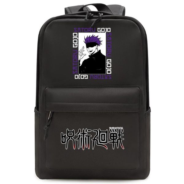 

backpack jujutsu kaisen cool gojo satoru pattern printed teens fashion outdoor students daily school bag
