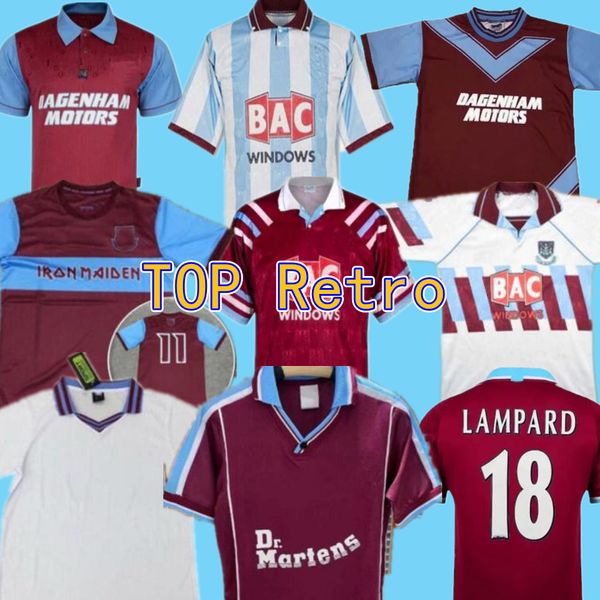 

91 92 95 97 west centenary retro years cole di canio lampard dicks 1999 2000 jersey camiseta 100 th retro 99 00 home ham retro soccer jersey, Black;yellow