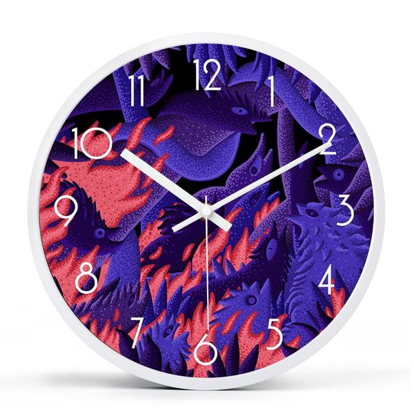 

wall clocks modern simple clock living room fashion creative bedroom large reloj pared madera home decor bb50