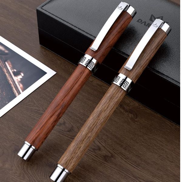 

natural handmade wood ink fountain pens full wooden beautiful calligraphy bent nib fashion writing pen gift set