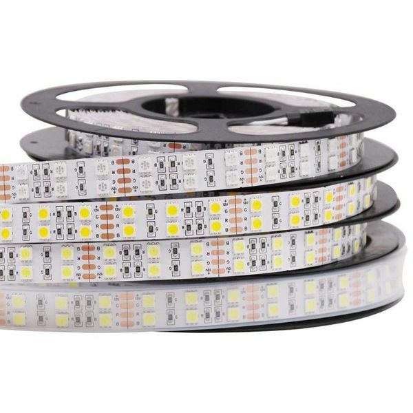 

strips led strip rgb double row 120leds/m white warm dc 12v smd waterproof ip20/67 light lamp tape diode backlight