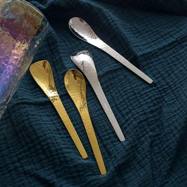 

spoons retro spoon fork ice cream coffee unique texture simple kitchen cutlery for cake dessert