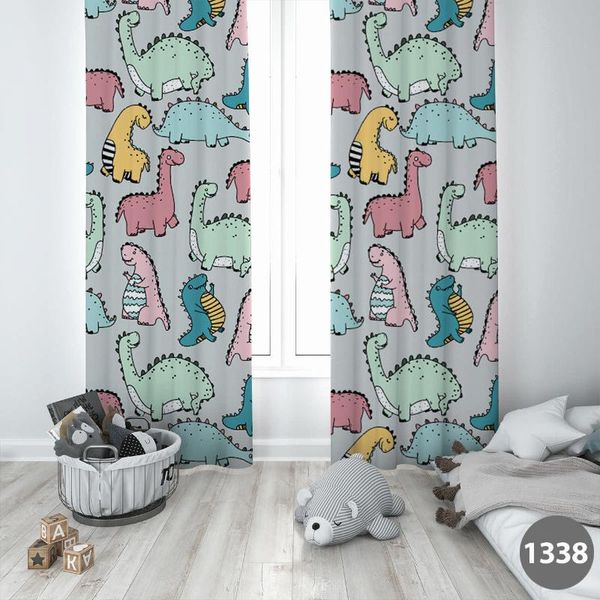 

baby room curtain kids bedroom decoration colorful digital printed funny gift to daughter son & drapes