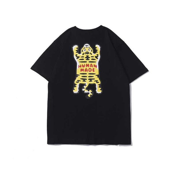 

men's t-shirts 2021ss tiger pattern human made t shirt men women t-shirt tee clothing, White;black