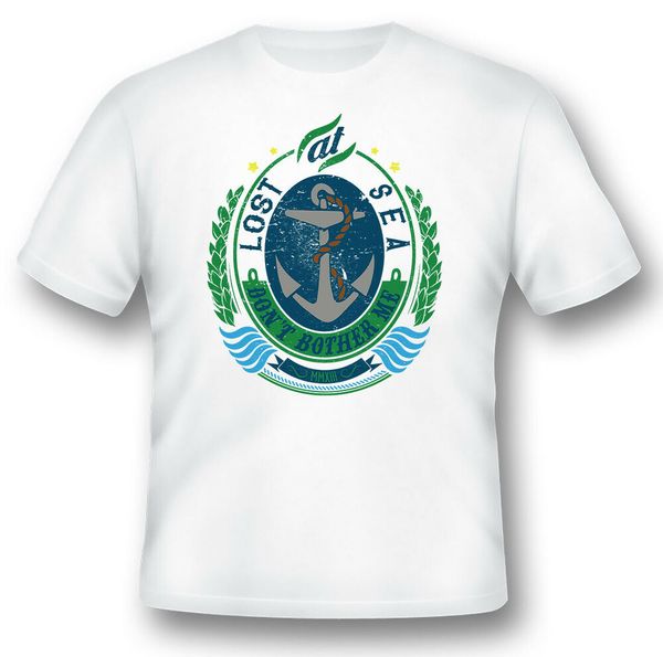 

don't bother me lost at sea black or white tee shirt, White;black