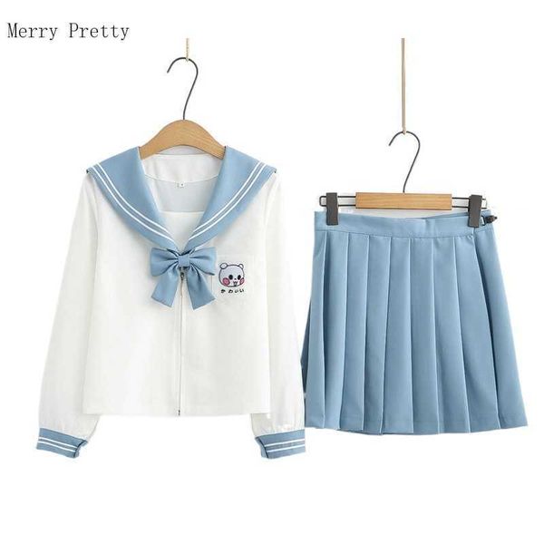 

women casual dress sets cartoon embroidery bow shirts and hight waist mini skirts summer sweet style 2 piece set clothes 210526, White