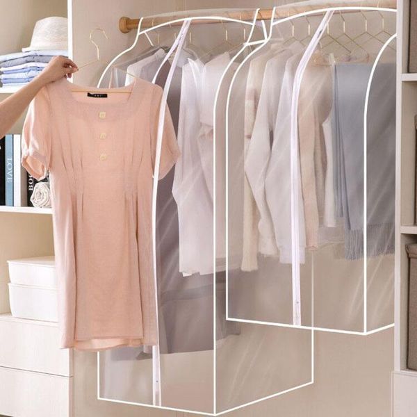 

clothing & wardrobe storage perspectivetransparent dust cover clothes bag pouch suit coat finishing hanging pocket