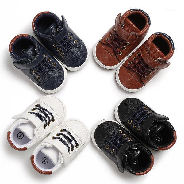 

first walkers 2021 fashion leather walker shoes baby high crib casual soft bottom sole1