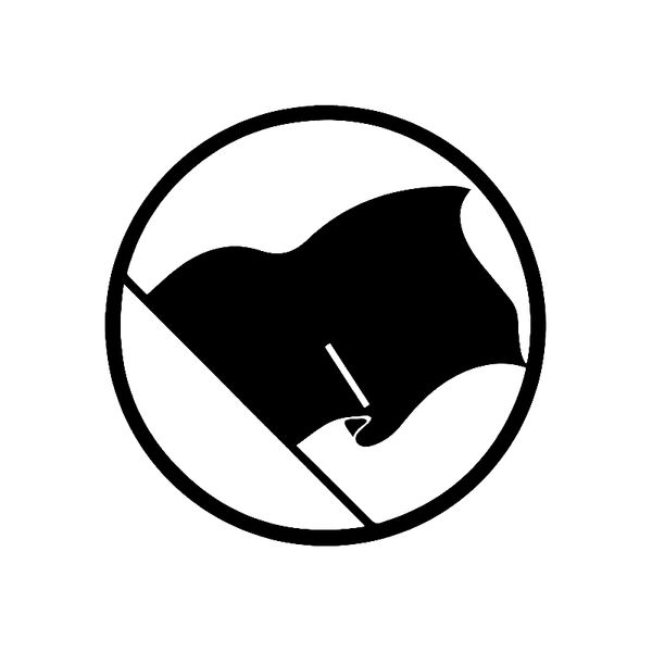 

car sticker cartoon anarchy sign fashion decoration accessories sticker creative waterproof black/white,13cm*13cm