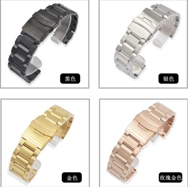 

watch bands 20mm diving steel oyster bracelet, Black;brown