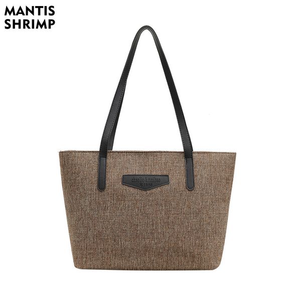 

women bag large capacity tote bags fashion cotton linen handbag simple casual female shopping bag shoulder bags casual tote mmm