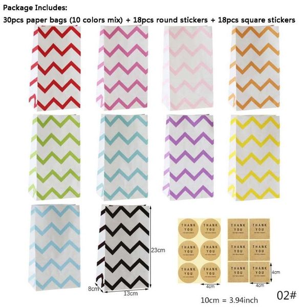 

gift wrap 30 sets christmas candy gifts paper bags with stickers xmas packaging pouch