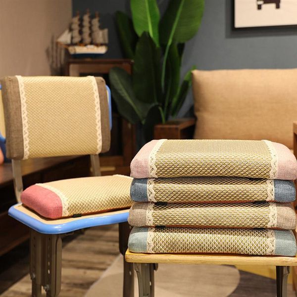 

cushion/decorative pillow square summer cool rattan seats cushion for home office student mat decoration breathable dinning room sofa comput
