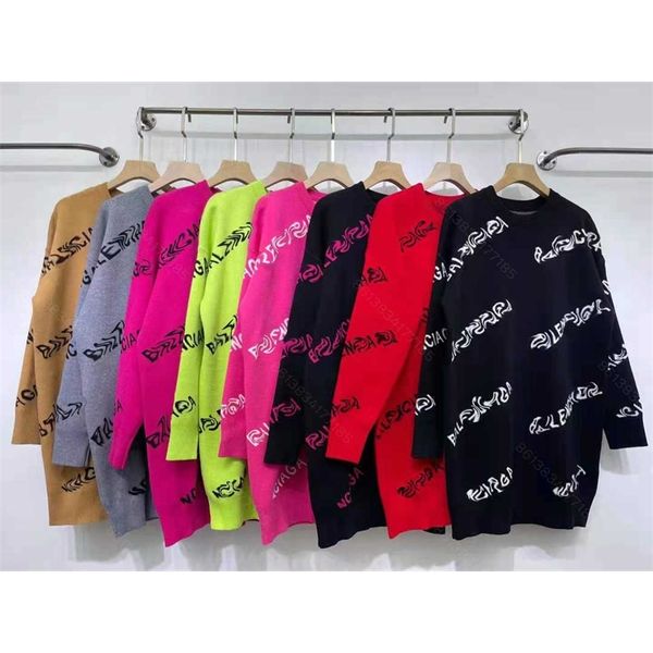 Elbiseler Kış Sweater Elbise Kadın Külot Kint Mürettebat Boyun Sweaters Ceket 8 Renk Toptan Kint Üst ve Yün Karışım Kadın Giysileri