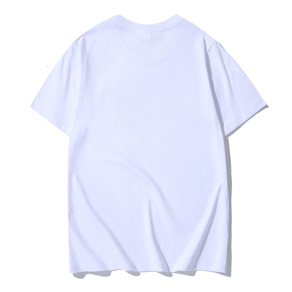 

men's t-shirts 2021 designer tide t-shirt pure cotton short-sleeved summer fashion all-match men women with same style33nm 72gj, White;black