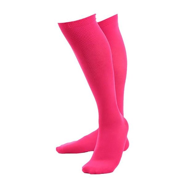

long tube compression socks women men knee high nylon quick dry sweat absorption hosiery running sportswear apparel ankle support, Blue;black