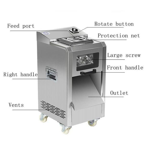 

meat grinders fresh dicer cutting machine 220kg/h desktop