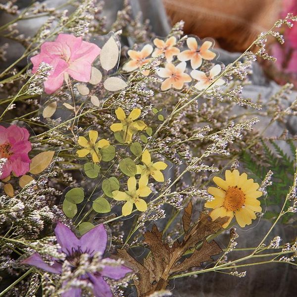

gift wrap 20packs diy plants flowers sticker journal decoration stickers scrapbooking stationery diary
