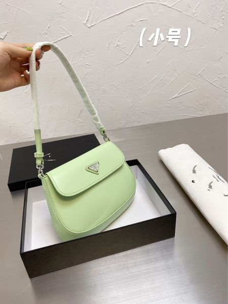 

designer bags akend women's p family triangle label underarm patent versatile leather pujia one shoulder chaowang red zhouzhoubao123 ol
